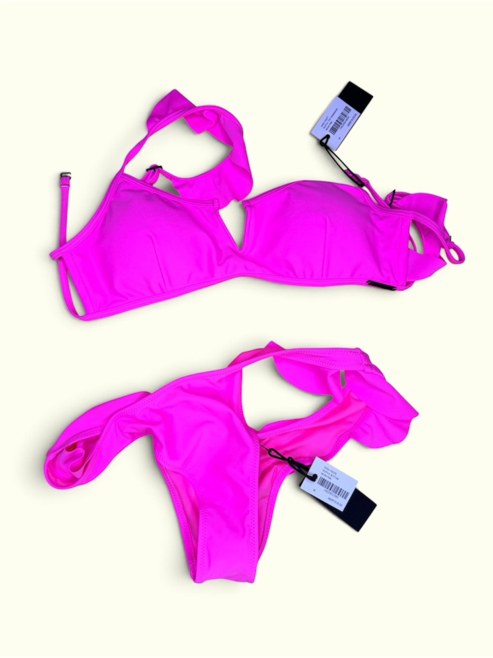 Kendall & Kylie Neon Pink Two-Piece Bikini Set